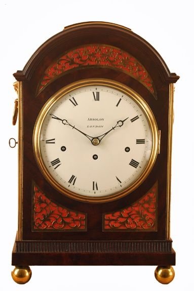 Antique Bracket Clock with Quarter Striking by Charles Absolon of London