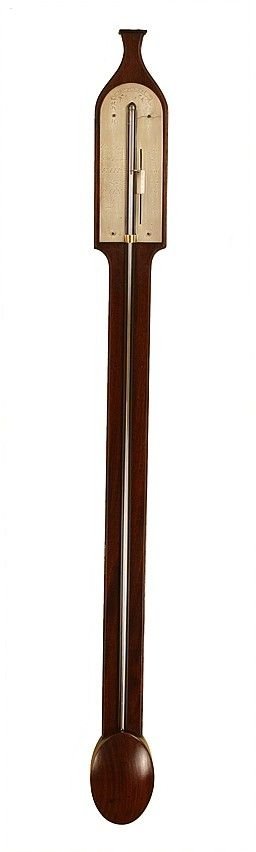 Mahogany Antique Stick Barometer by Thomson of Edinburgh