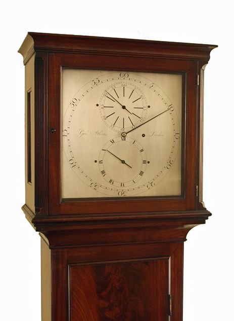 fig 1. Antique Regulator Grandfather/Longcase Clock by George Atkins of London