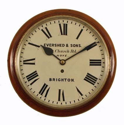 Antique Wall Clock by Evershed & Sons - Hove, Brighton