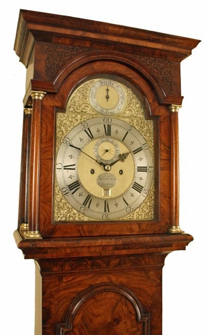 fig 1. 18th Century Walnut Longcase Clock by Berry of London