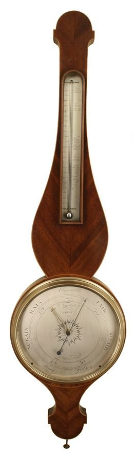 Rare Wheel Barometer by Trombetta of Norwich