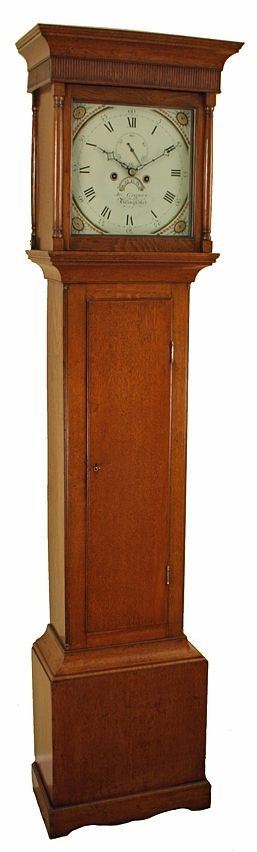 Small Oak Longcase Clock by Gregory of Basingstoke