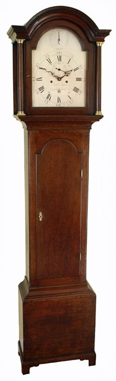 Oak Antique Longcase Clock by Charles Jaques of Chichester