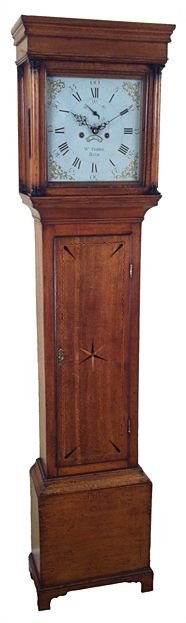 West Country Antique Oak Longcase Clock by Pratten of Bath