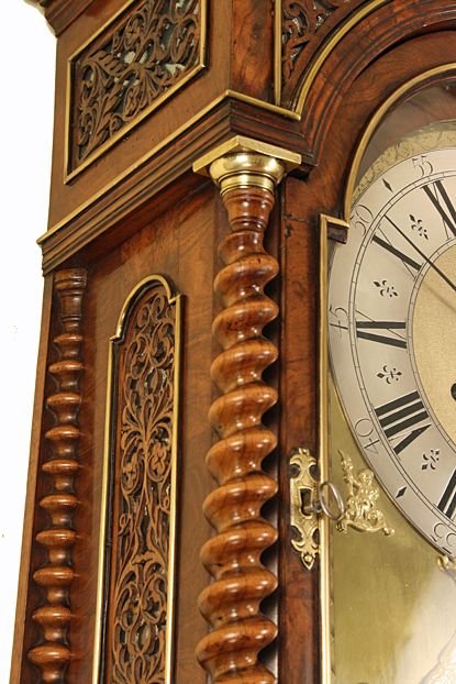 fig 2. Month Duration Walnut Longcase Clock by Cabrier of London