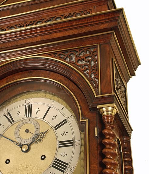 fig 3. Month Duration Walnut Longcase Clock by Cabrier of London