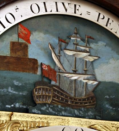 fig 1. Rocking Ship Automata Longcase Clock by Olive of Penryn