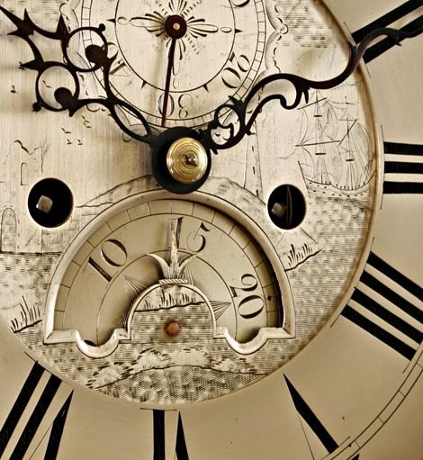 fig 2. Rocking Ship Automata Longcase Clock by Olive of Penryn
