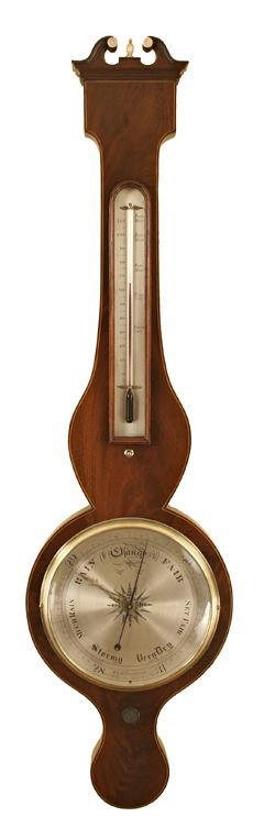 Mahogany Wheel Barometer by Frankham of London