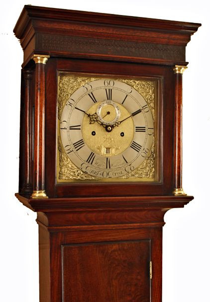 fig 1. Wasbrough of Bristol Mahogany Longcase Clock