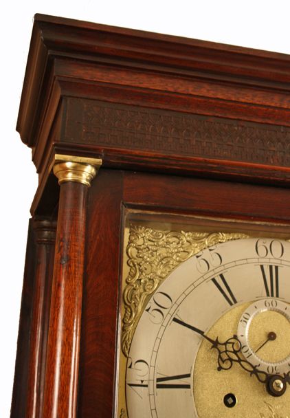 fig 2. Wasbrough of Bristol Mahogany Longcase Clock