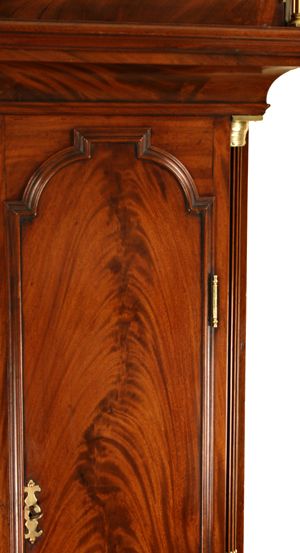 fig 2. Skeggs of London Mahogany Longcase Clock