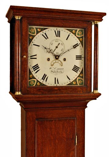 fig 1. Carter of Salisbury Oak Longcase Clock