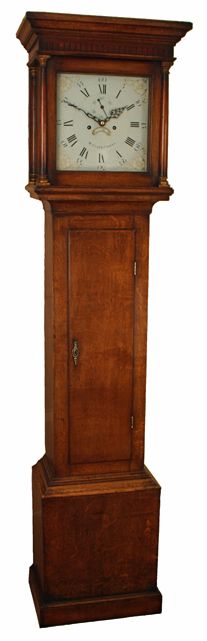 Small Oak Longcase Clock by Clark of Cerne Abbas