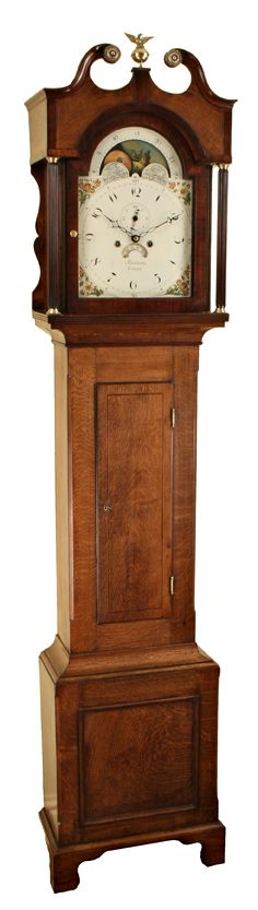 West Country Oak Longcase Clock by Abraham of Frome