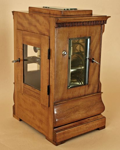 fig 1. Small Satinwood Mantel Clock made in London