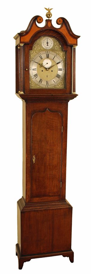 Scottish Oak Longcase Clock by Mylne of Montrose