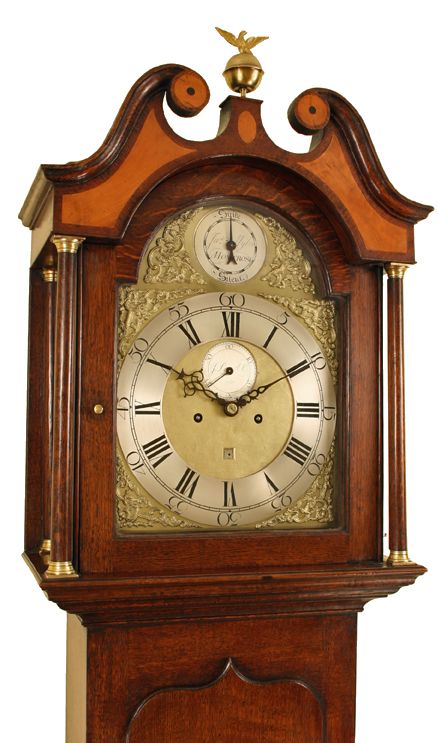 fig 1. Scottish Oak Longcase Clock by Mylne of Montrose
