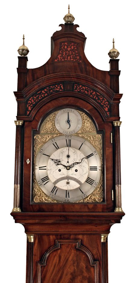 fig 1. An impressive London longcase clock by William Blackburn