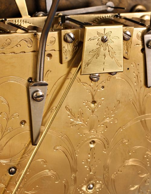 fig 2. Quarter Striking 18th century bracket clock by Nicolason of London