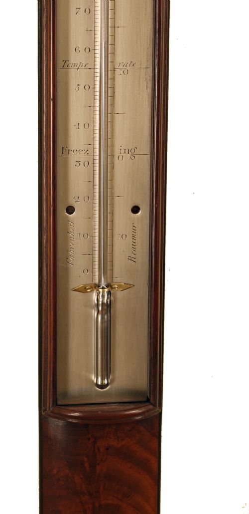 fig 1. Bow Fronted Stick Barometer by Rubergall of London