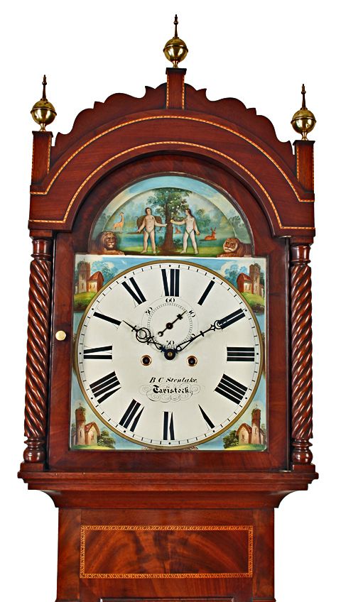 fig 1. Automata Longcase Clock by Stenlake of Tavistock