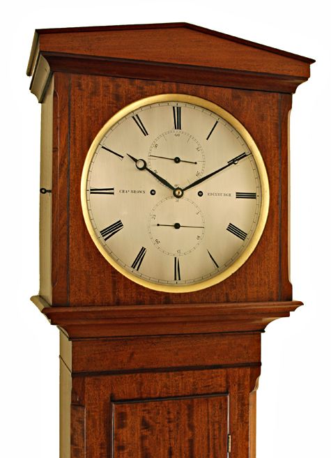 fig 1. Regulator style Longcase clock by Brown of Edinburgh