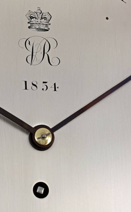 fig 2. Fusee drop dial wall clock by Dutton of Fleet St, London