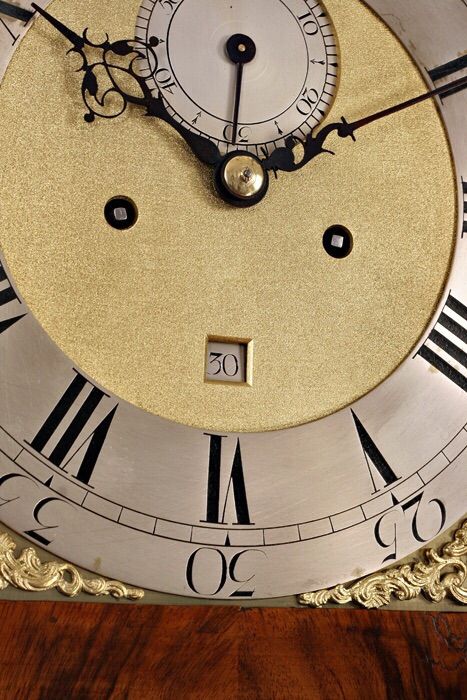 fig 2. Walnut Grandfather/Longcase Clock by Thomas Hunter of London