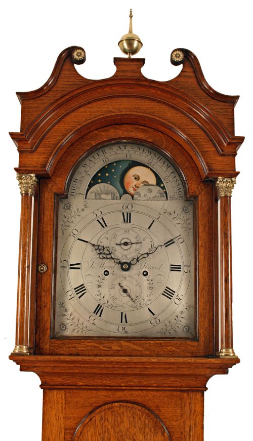 fig 2. Moonphase Grandfather Clock by Wood of Stroud