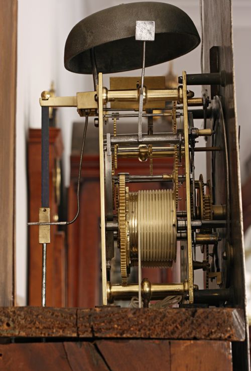 fig 1. Scottish longcase clock by Thomas Morgan of Edinburgh