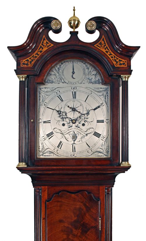 fig 2. Scottish longcase clock by Thomas Morgan of Edinburgh