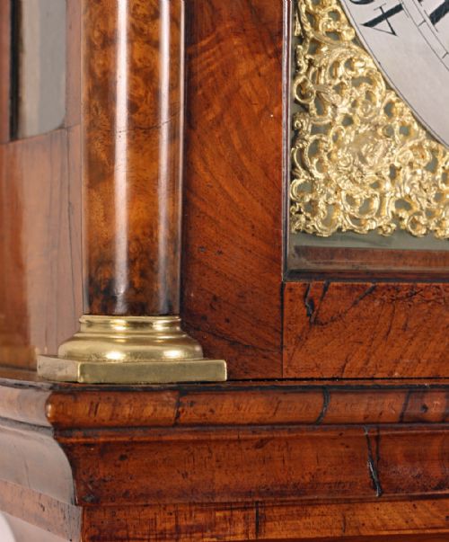fig 2. Walnut longcase clock by Chater of London