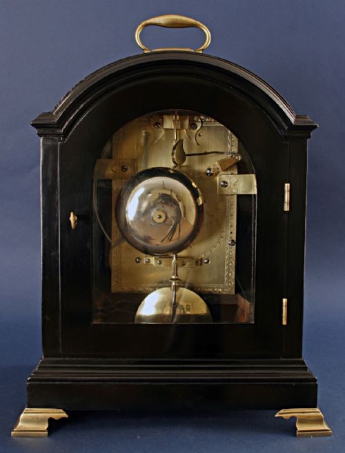 fig 1. Ebonised bracket clock by Thwaites of London
