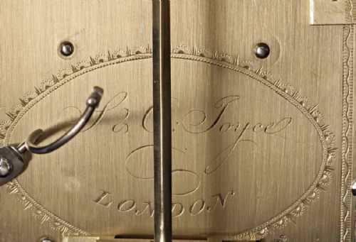 fig 2. Ebonised bracket clock by Thwaites of London