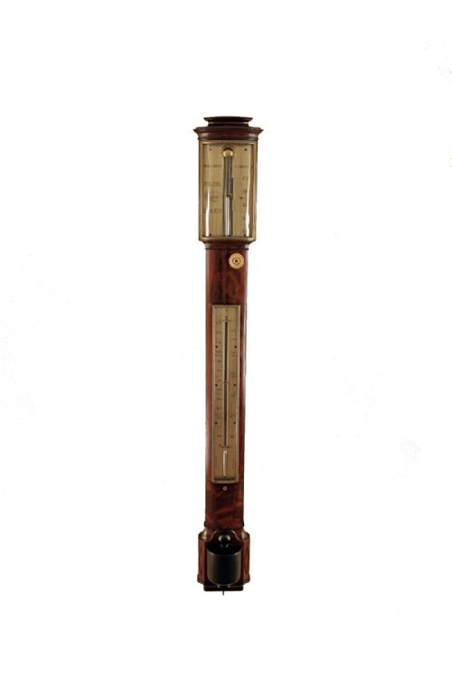 Bow Fronted Stick Barometer by Dollond of London