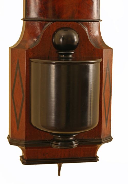 fig 2. Bow Fronted Stick Barometer by Dollond of London