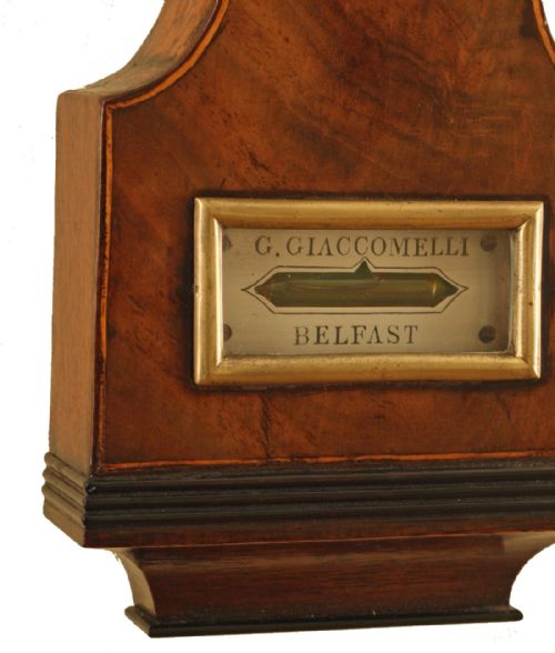 fig 1. Irish wheel barometer by Giaccomelli of Belfast