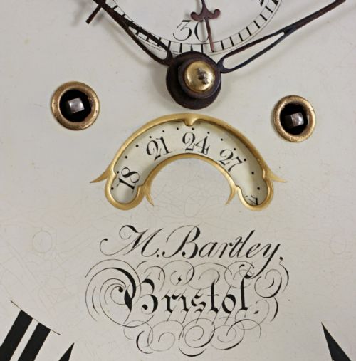 fig 2. Moonphase Grandfather Clock by Bartley of Bristol