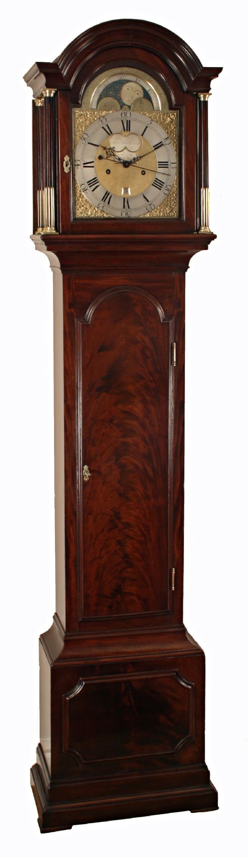 Rare London Longcase Clock by Hackney with Moonphase