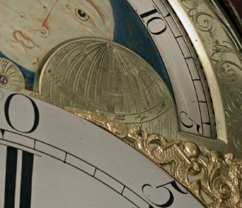 fig 1. Rare London Longcase Clock by Hackney with Moonphase