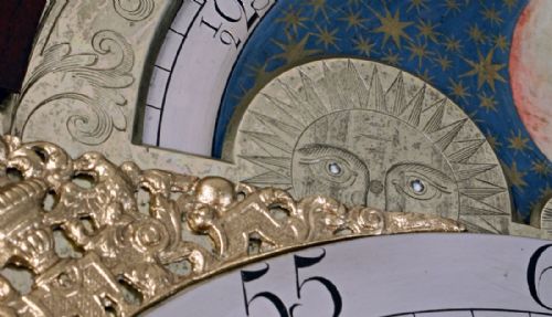 fig 2. Rare London Longcase Clock by Hackney with Moonphase