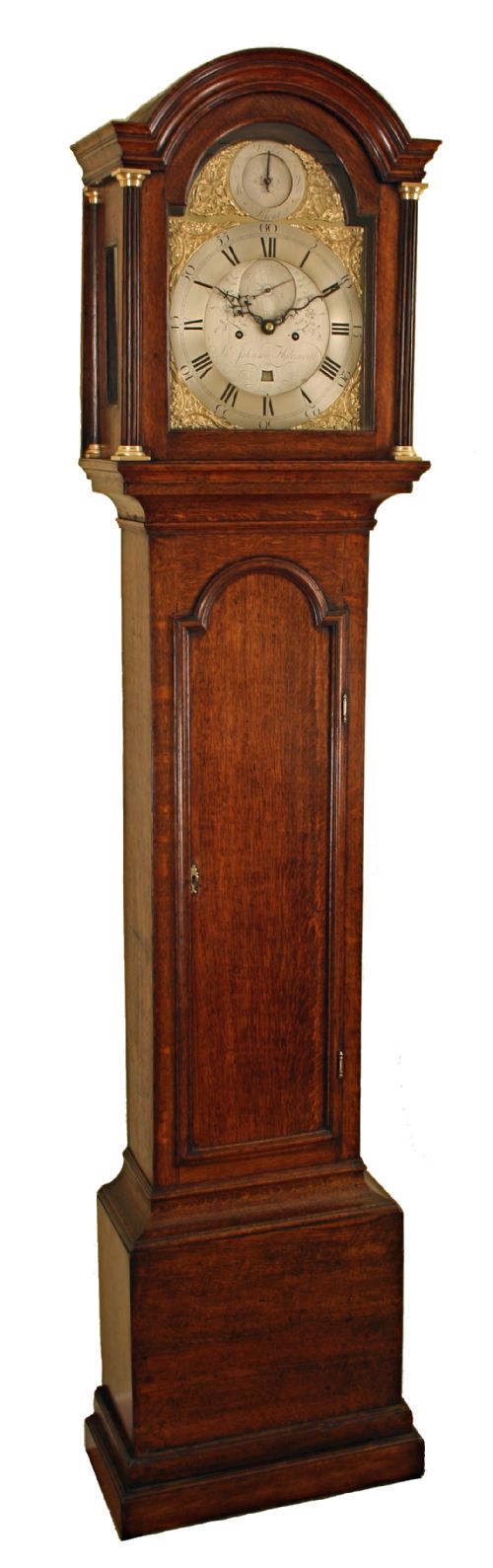 A Fine Oak Longcase Clock by Johnson of Halesworth