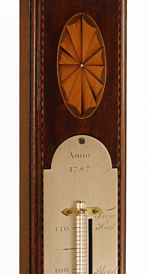 fig 2. Rare stick barometer by Gatty of High Holborn, London