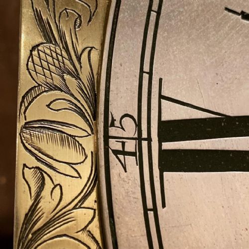 fig 2. Rare walnut longcase clock by Charles Gretton of London