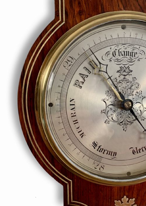 fig 1. Rare Scottish wheel barometer by Della Torre of Perth