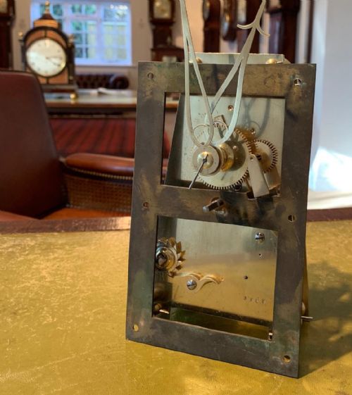 fig 1. Rare Wooden Dial Wall Clock by Thwaites & Reed of Clerkenwell, London