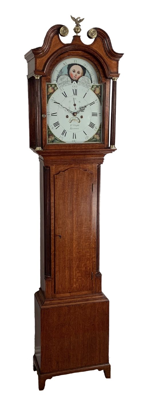 Small Moonphase Longcase Clock by Wright  of Kennoway