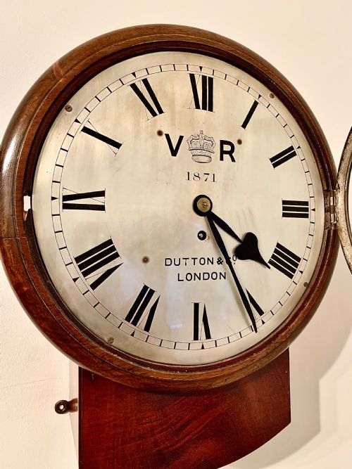fig 1. Rare Wall Clock by Dutton & Co of London